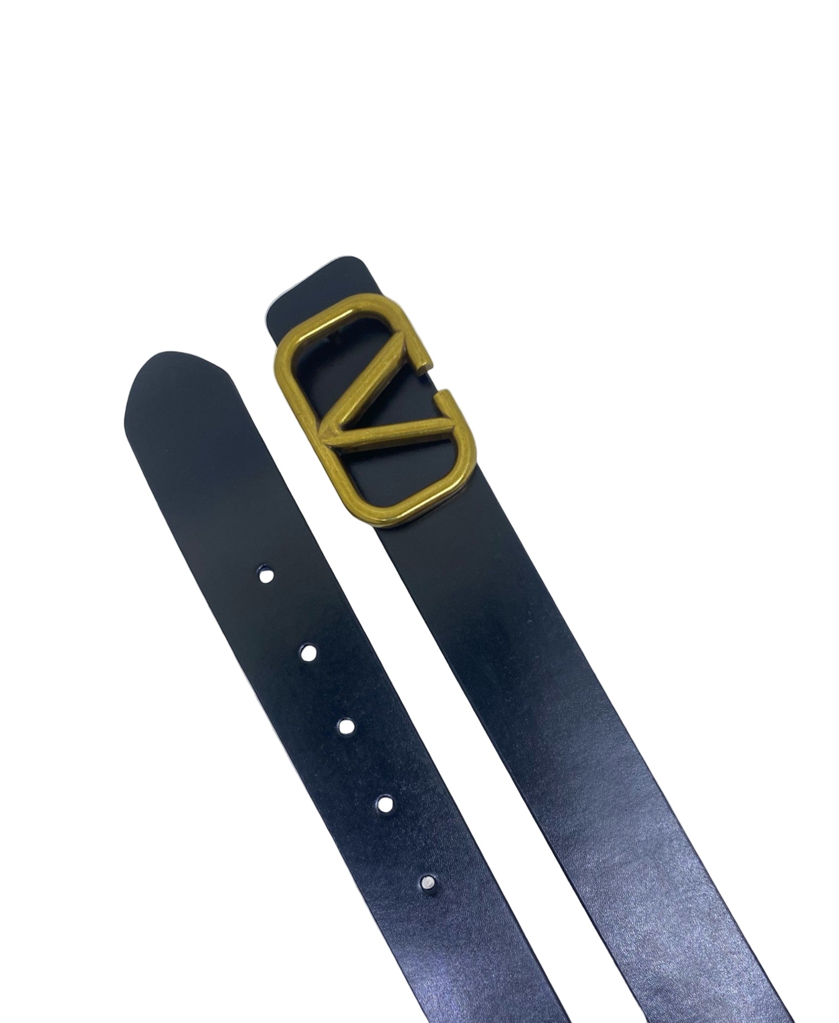 VlntinoGrvani Business Style Belt with Polished Metal Buckle