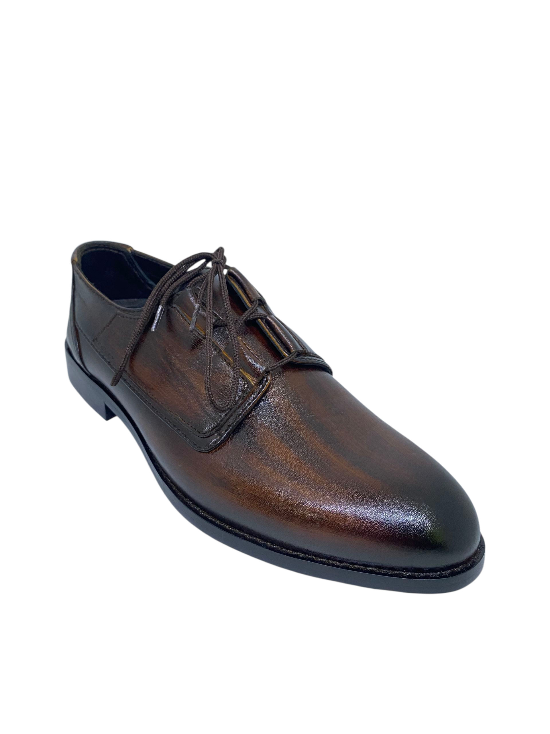 Dark Brown Leather Lace Up Formal Shoes