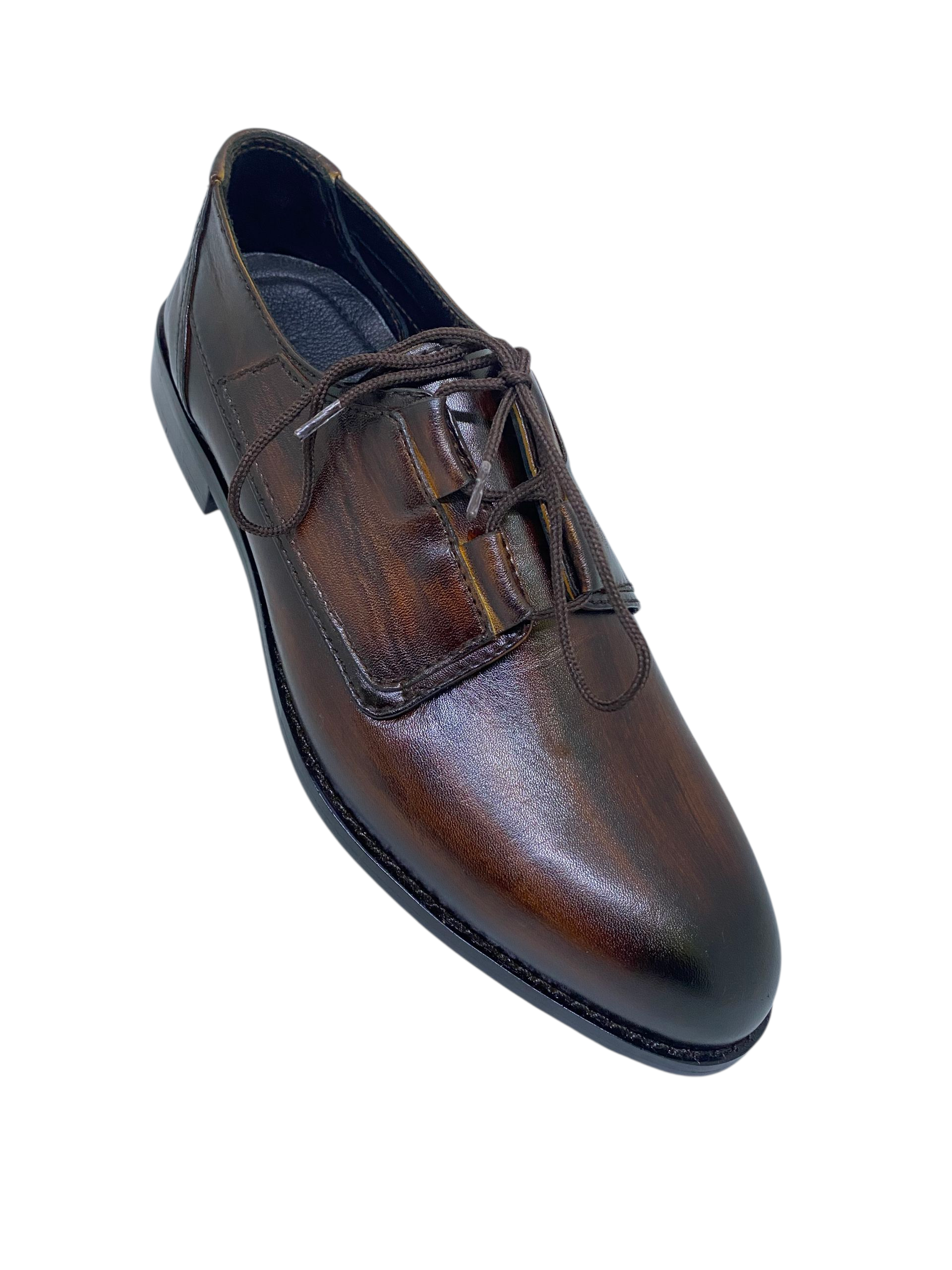 Dark Brown Leather Lace Up Formal Shoes