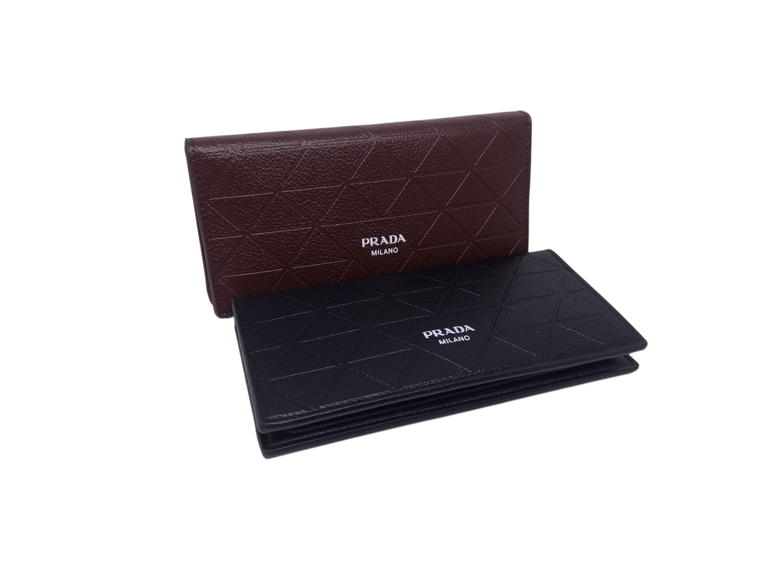 Prada High Quality Leather Wallet-Long
