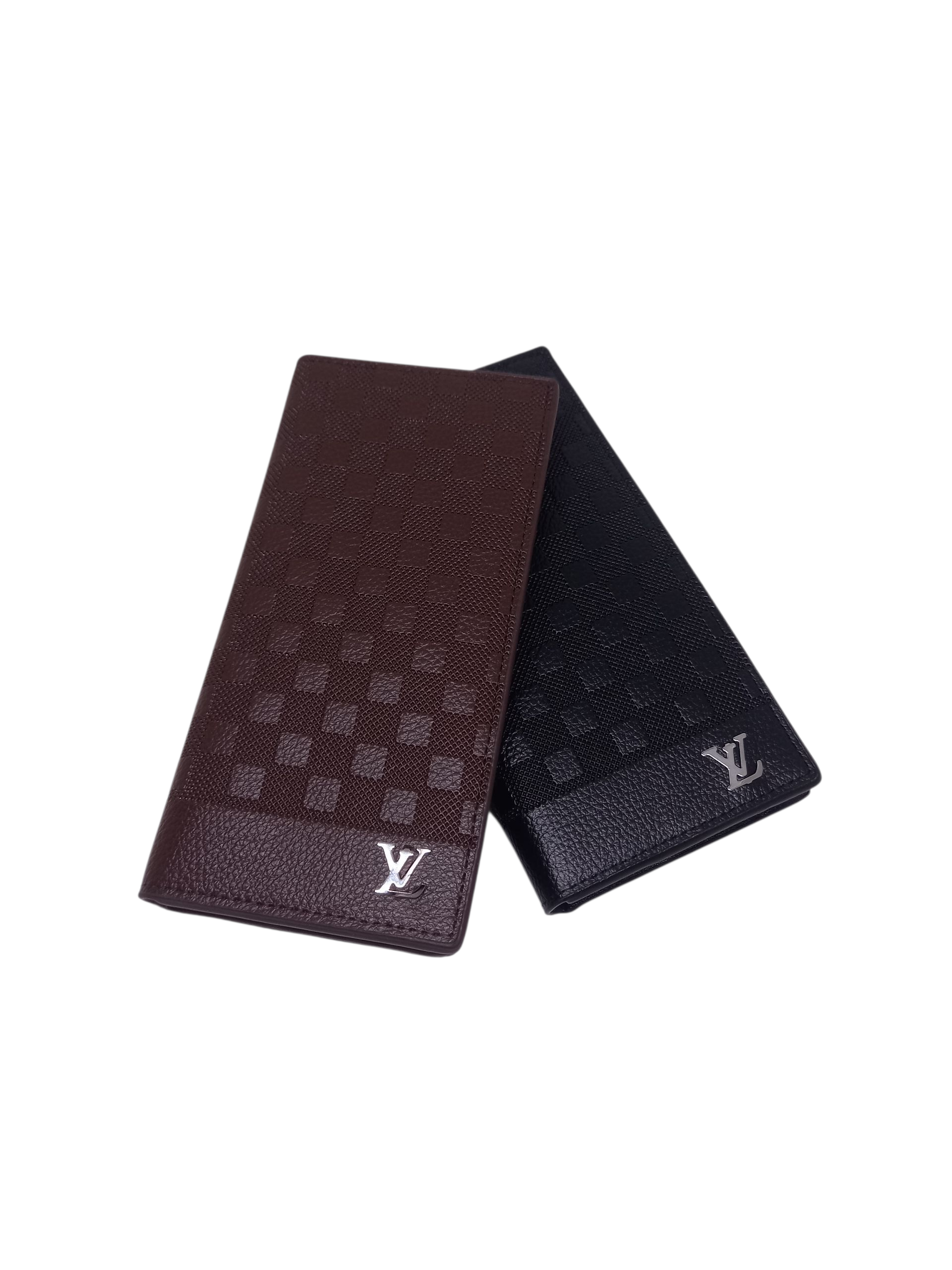 Louis Vuitton-style long wallet in Leather