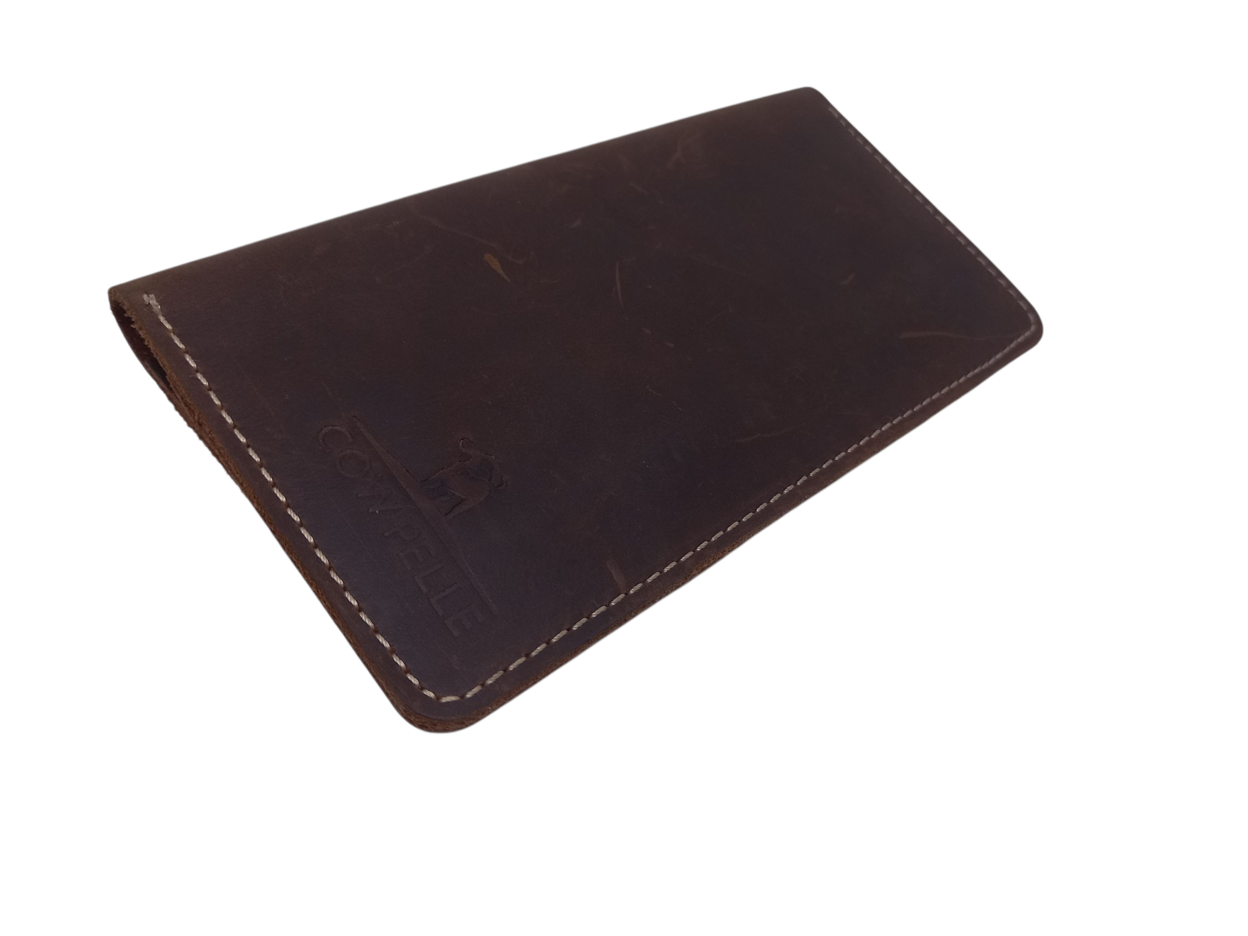 Cowpelle Brown Leather Long Wallet