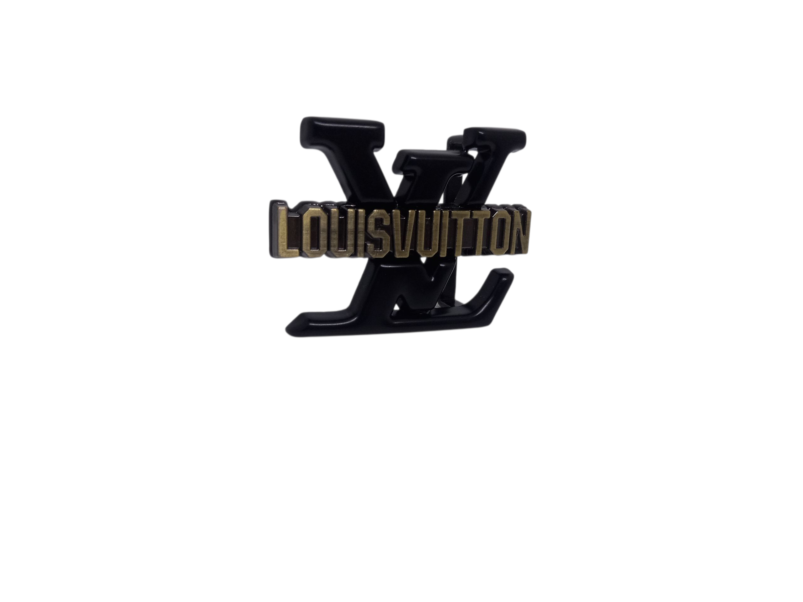 Louis Vuitton Black Belt Buckle