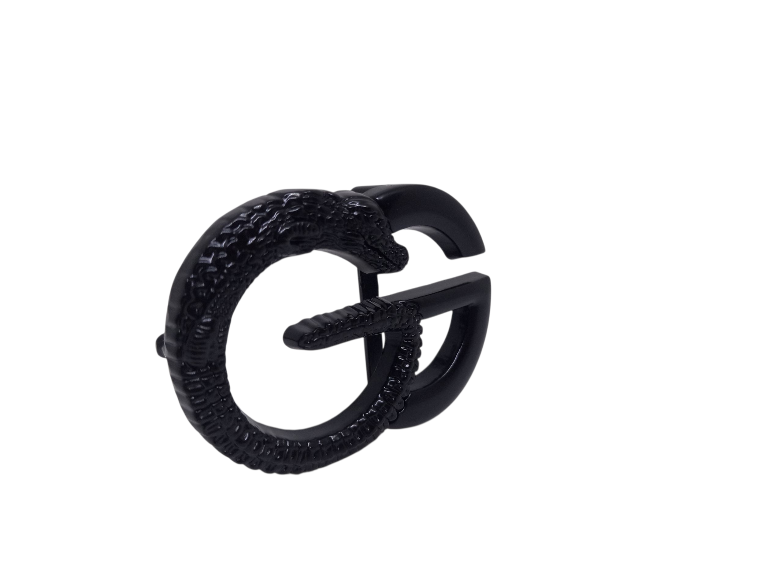 Gucci Black Belt Buckle