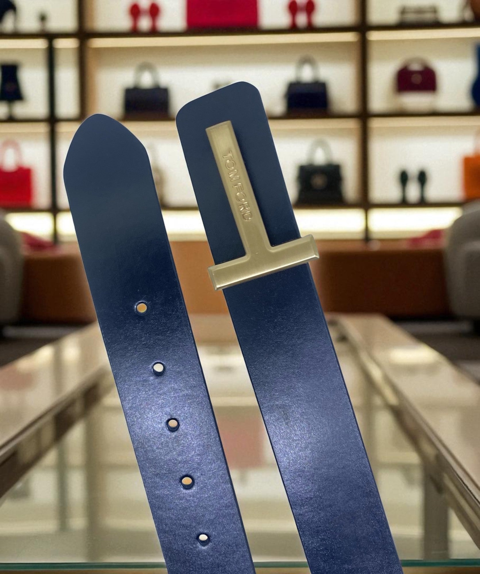 TomFod Designer Inspired Belt – Modern & Sleek