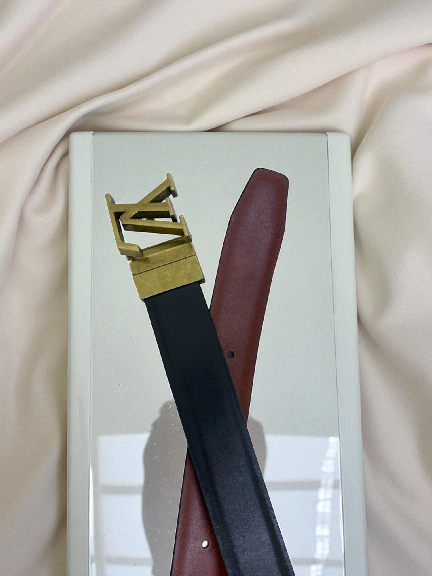LuisVton Premium Dress Belt – Gentlemen’s Choice