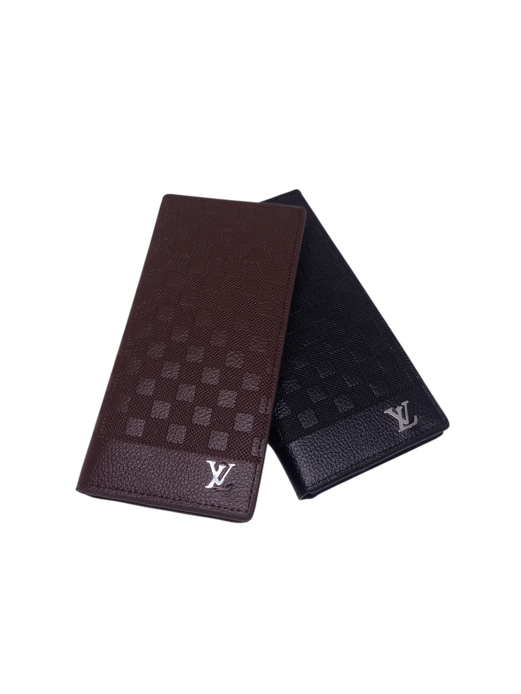 Louis Vuitton-style long wallet in Leather