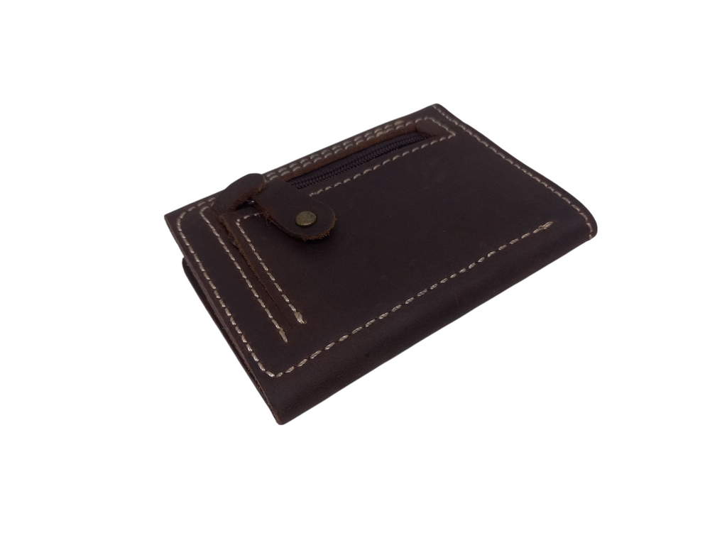 Brown Leather Bifold Wallet