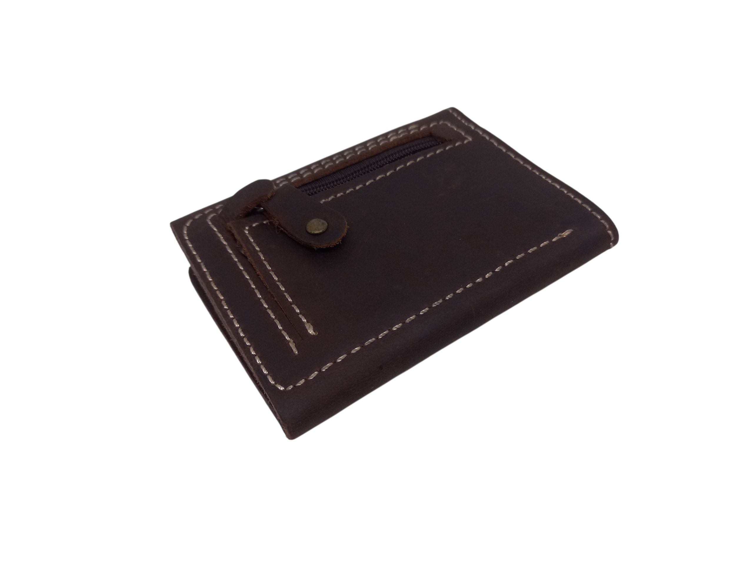 Brown Leather Bifold Wallet