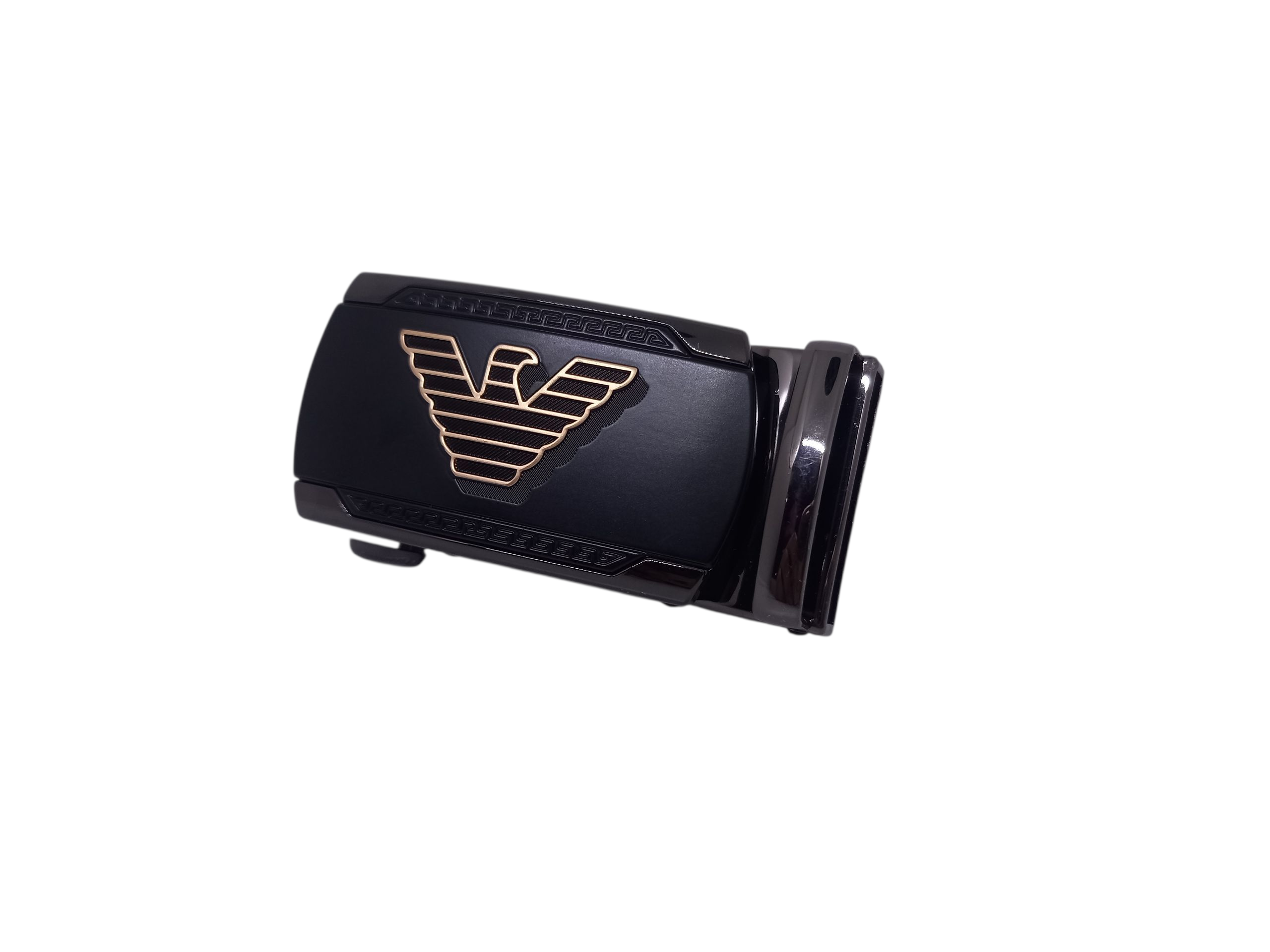 Armani Exchange Wide Logo Belt Buckle