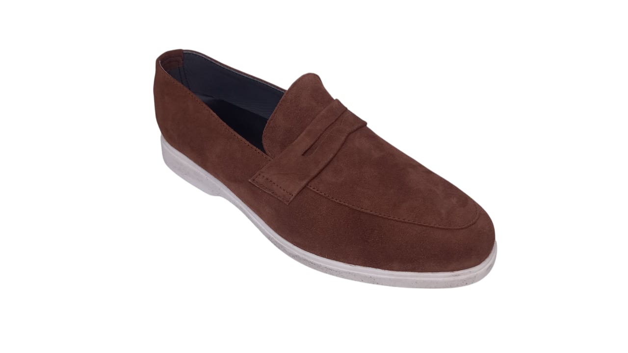 Calf Leather Suede Loafers